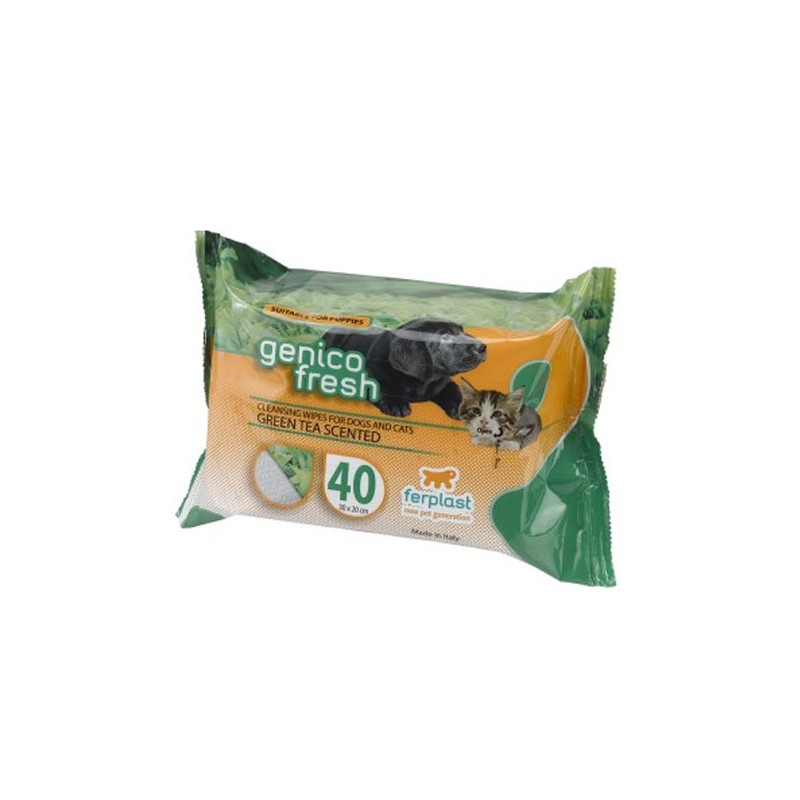 Lingettes pour chien & chat Ferplast Genico Fresh FERPLAST  Soin des oreilles, yeux, du pelage