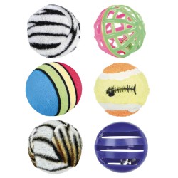 Set de 6 balles pour chat Trixie TRIXIE 4011905045238 Balles