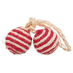 2 Balles sur une Corde Trixie pour Chats TRIXIE 4011905040776 Balles