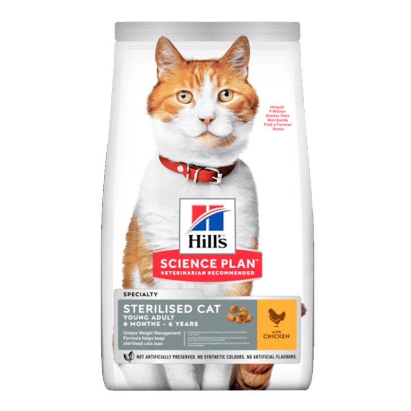 Croquettes Hill's Young Stérilisé Poulet 7 kg