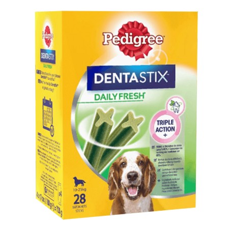 Bâtonnets Pedigree DentaStix Daily Fresh Medium PEDIGREE  Friandises dentaires