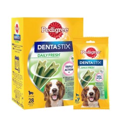 Bâtonnets Pedigree DentaStix Daily Fresh Medium PEDIGREE  Friandises dentaires