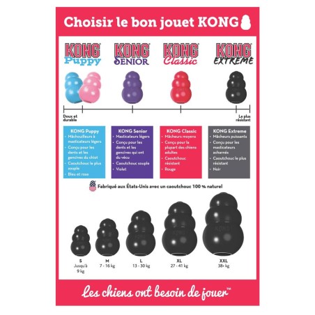 Jouet Kong Extreme Noir   Jouets Kong