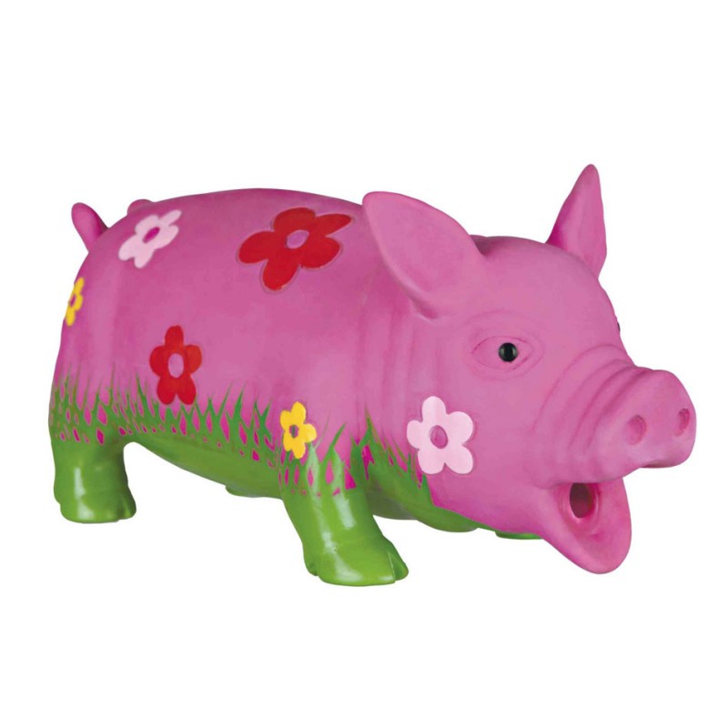 Jouet cochon 'fleurs' en latex Trixie TRIXIE 4011905351858 Jouets à mordre